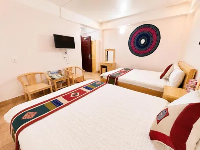 Chambre lits jumeaux — DH Sapa Hotel & Travel